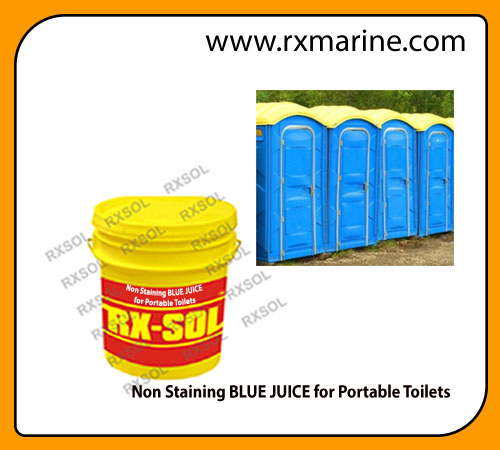 Non Staining BLUE JUICE for Portable Toilets
